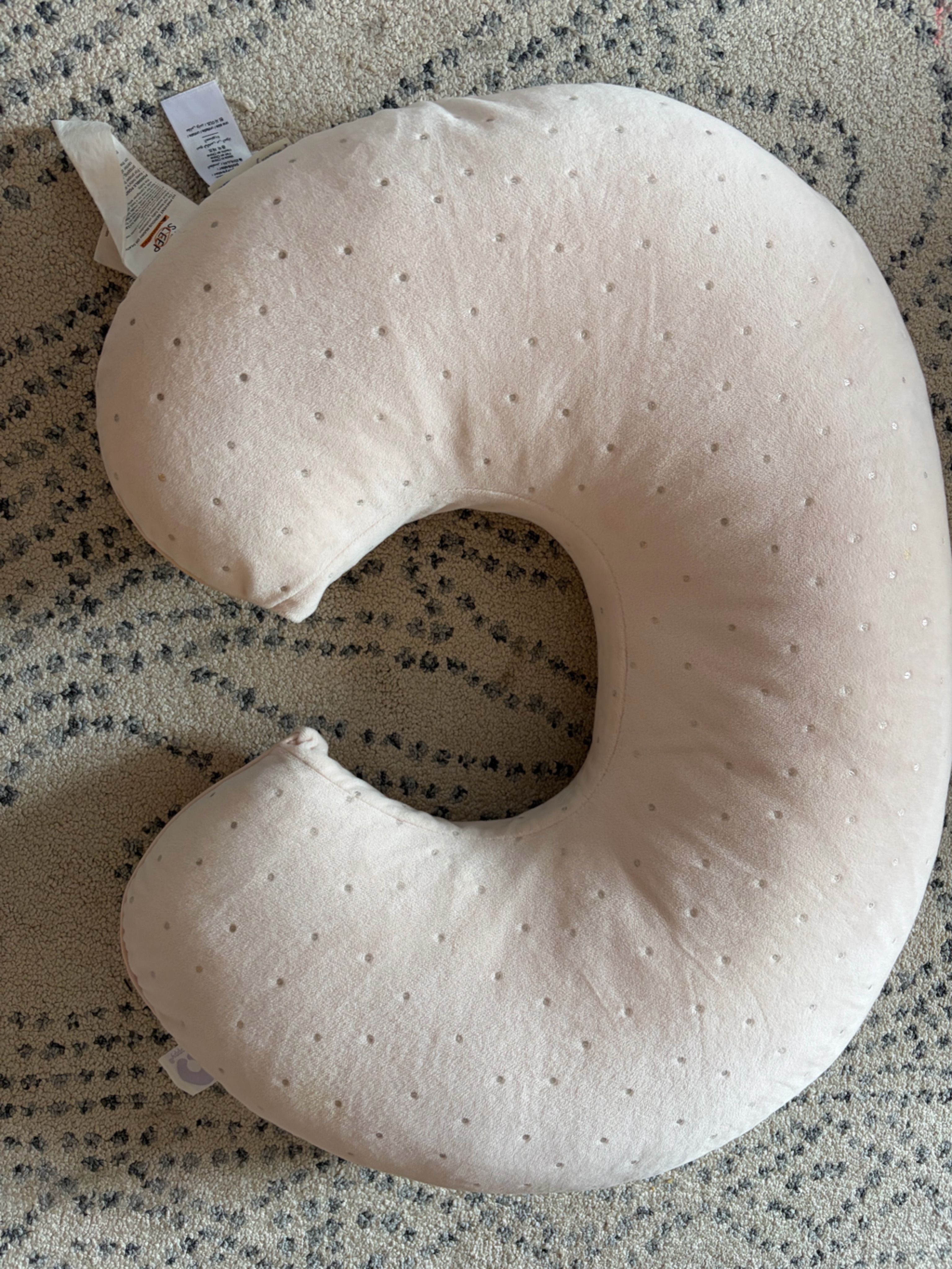 Pottery Barn Kids Cream Dot Accent Nursing Pillow — image 5 of 5
